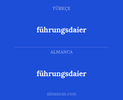 führungsdaier - führungsdaier