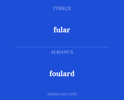 foulard - fular