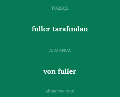 fuller tarafından - von fuller