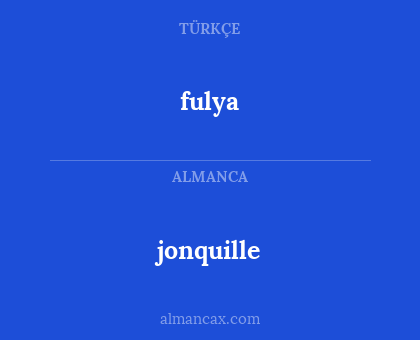 jonquille - fulya
