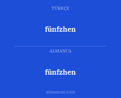 fünfzhen - fünfzhen