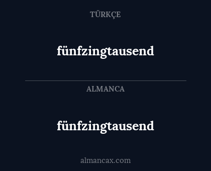 fünfzingtausend - fünfzingtausend