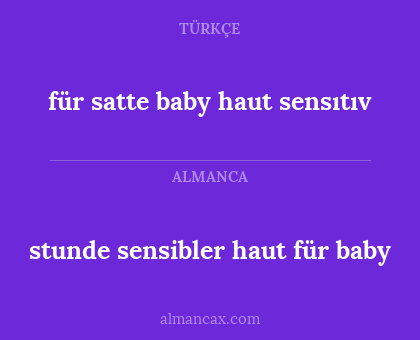 für satte baby haut sensıtıv - stunde sensibler haut für baby