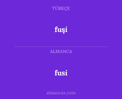 fusi - fuşi