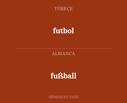 fußball - futbol