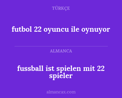 fussball ist spielen mit 22 spieler - futbol 22 oyuncu ile oynuyor