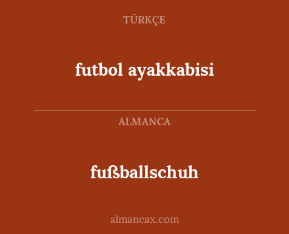 futbol ayakkabisi - fußballschuh