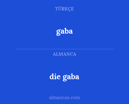 gaba - die gaba