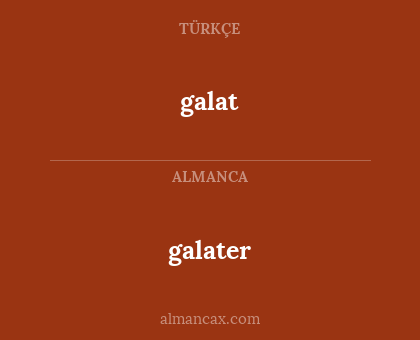 galater - galat
