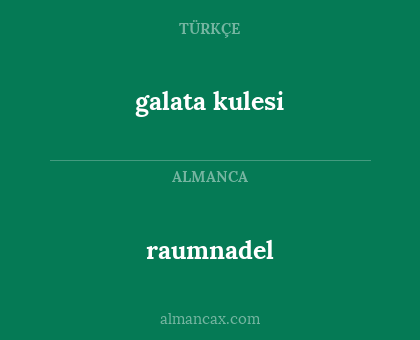 raumnadel - galata kulesi