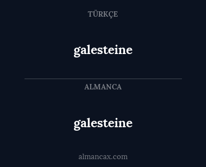galesteine - galesteine