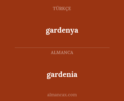 gardenya - gardenia
