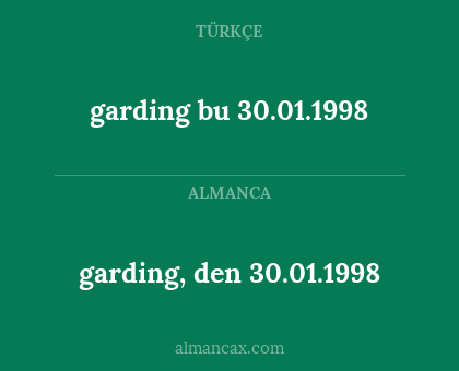 garding, den 30.01.1998 - garding bu 30.01.1998