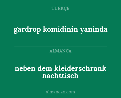 gardrop komidinin yaninda - neben dem kleiderschrank nachttisch