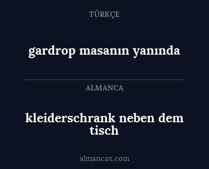 kleiderschrank neben dem tisch - gardrop masanın yanında