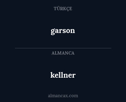 garson - kellner