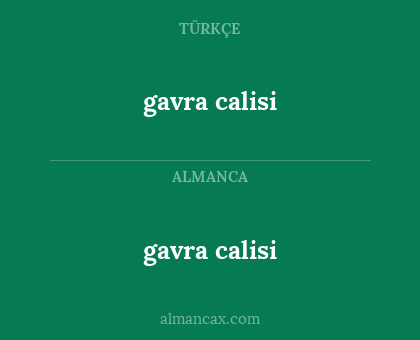 gavra calisi - gavra calisi
