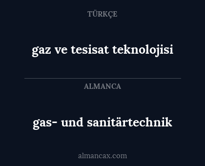gas- und sanitärtechnik - gaz ve tesisat teknolojisi