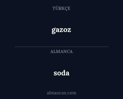 gazoz - soda