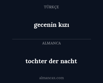 tochter der nacht - gecenin kızı