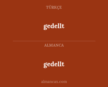gedellt - gedellt