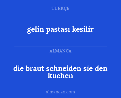 die braut schneiden sie den kuchen - gelin pastası kesilir