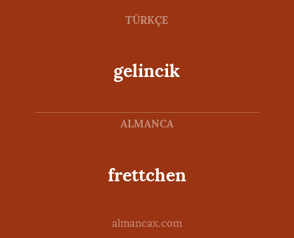 frettchen - gelincik