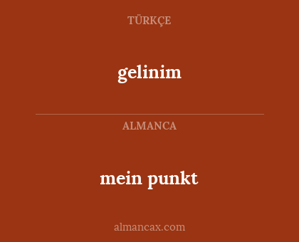 gelinim - mein punkt