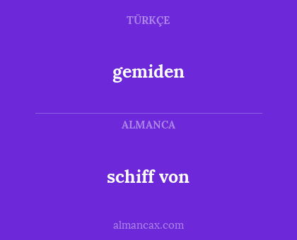 gemiden - schiff von