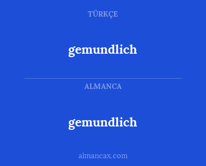 gemundlich - gemundlich