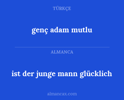 genç adam mutlu - ist der junge mann glücklich