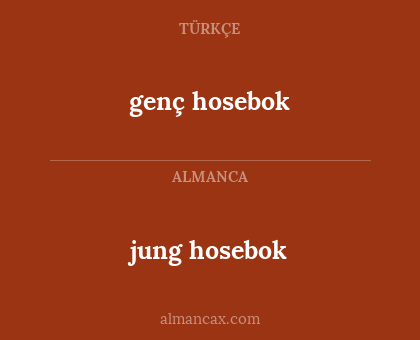 jung hosebok - genç hosebok