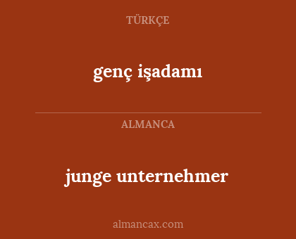 genç işadamı - junge unternehmer
