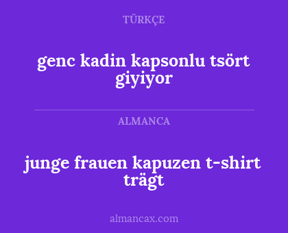 genc kadin kapsonlu tsört giyiyor - junge frauen kapuzen t-shirt trägt