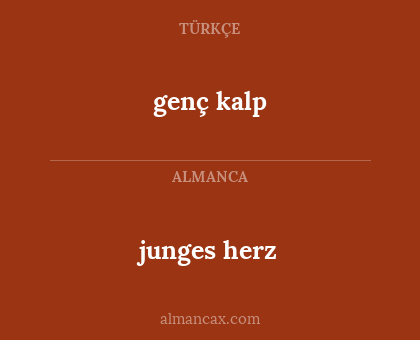 genç kalp - junges herz