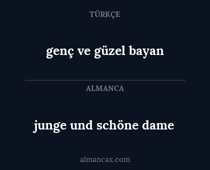 genç ve güzel bayan - junge und schöne dame
