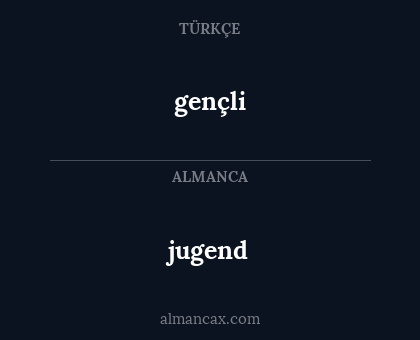jugend - gençli