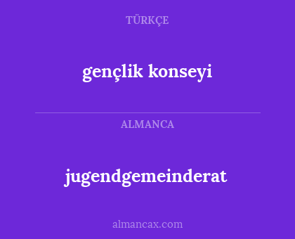 jugendgemeinderat - gençlik konseyi