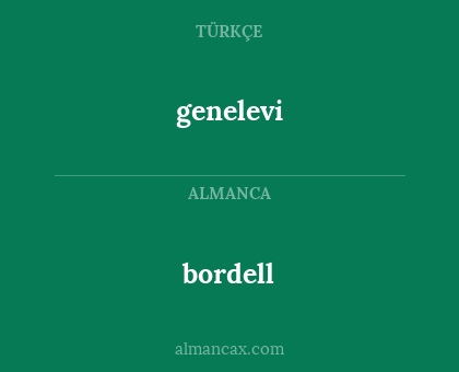 genelevi - bordell