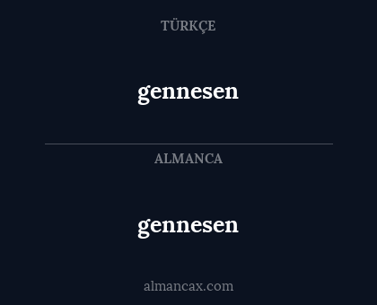 gennesen - gennesen