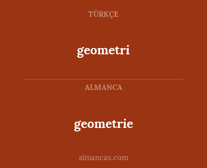 geometrie - geometri
