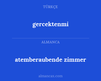 atemberaubende zimmer - gercektenmi