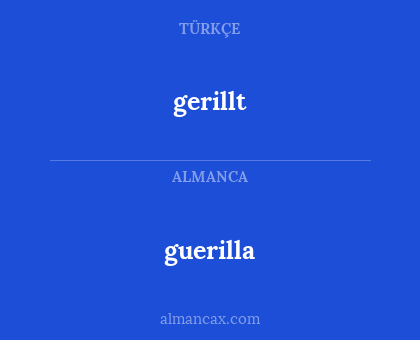gerillt - guerilla
