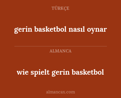 gerin basketbol nasıl oynar - wie spielt gerin basketbol
