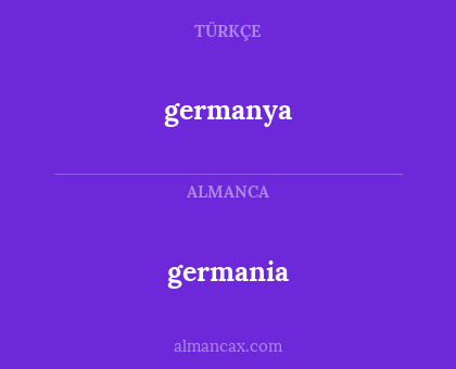germania - germanya
