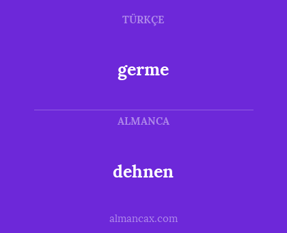 germe - dehnen