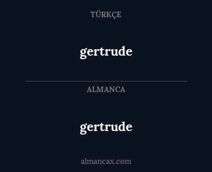 gertrude - gertrude