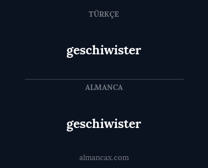 geschiwister - geschiwister