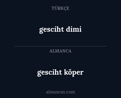 gesciht dimi - gesciht köper