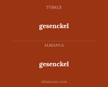 gesenckel - gesenckel
